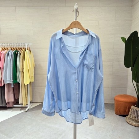 위즐 민소매 셔츠세트