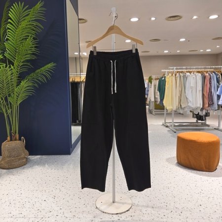 절개 반배기 스판 밴드팬츠