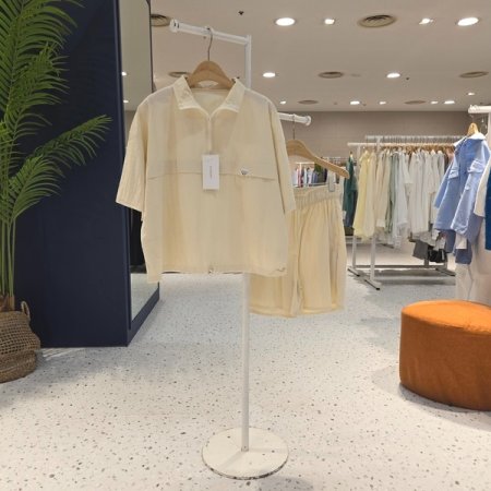 바스락 반집업 아노락 반바지세트