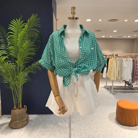 지지미 메달 체크셔츠