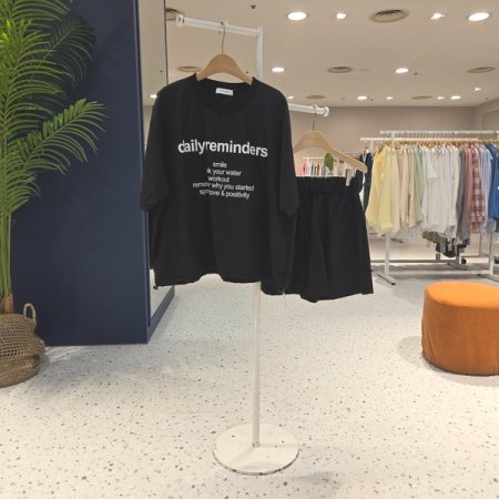 바스락 데일리 반바지세트