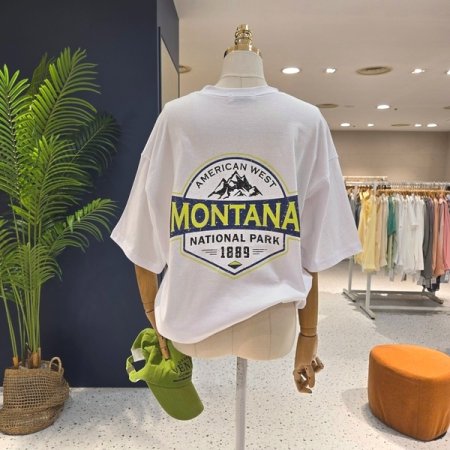 몬타나 박스 반팔티셔츠