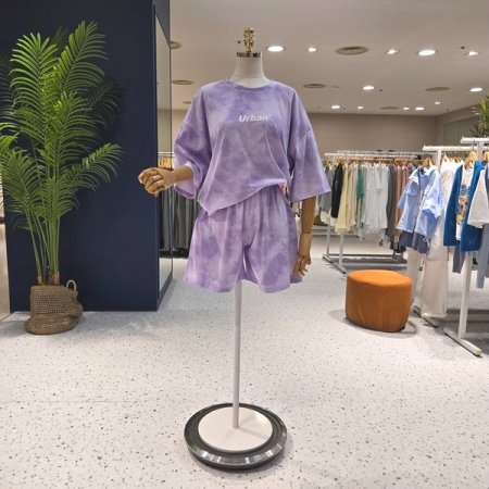 에잇컨셉 물나염 페인팅 어반 반바지 세트