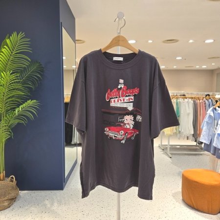 루즈핏 베베붐 프린팅티셔츠