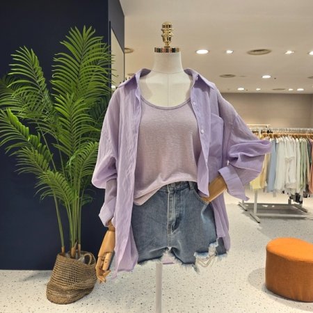 파스텔거즈 민소매 셔츠세트