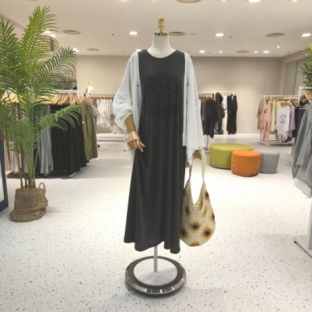 빌 피그 민소매 롱원피스