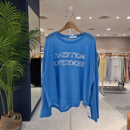 밑단사선 썸머 긴팔니트