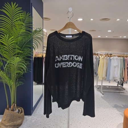 밑단사선 썸머 긴팔니트