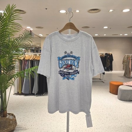 루즈핏 레이싱 반팔티셔츠