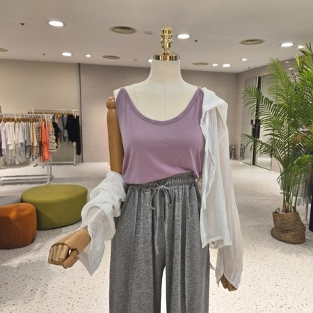 쿨 텐션 모달 끈민소매 티셔츠