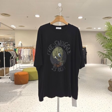 루즈핏 스케치트위 반팔티셔츠