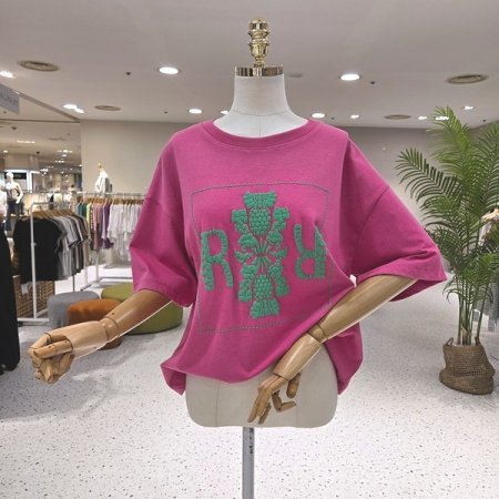 컬러 발포포인트 베르 반팔티셔츠