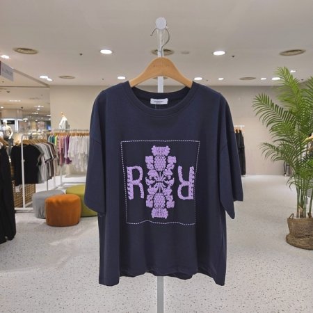 컬러 발포포인트 베르 반팔티셔츠