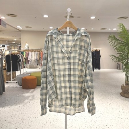 루즈핏 파비오 린넨 체크남방