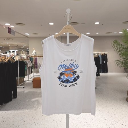 쿨 웨이브 민소매티셔츠