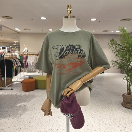 빈티지 88프린팅 반팔 티셔츠