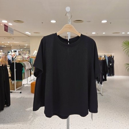 플리츠 반팔블라우스