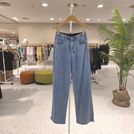 히든밴딩 사방스판 세미와이드팬츠