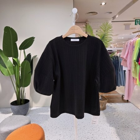 소매 벌룬 하트바니티셔츠