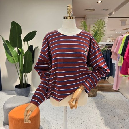 루즈핏 미니곰 단가라티셔츠