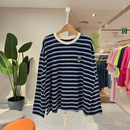 루즈핏 미니곰 단가라티셔츠