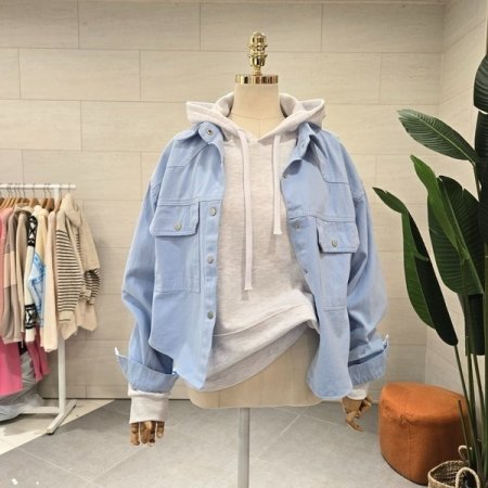 양 주머니 또또 컬러 남방