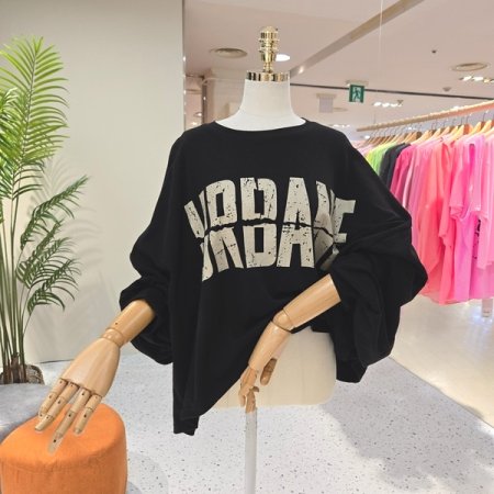 어베인 박스 긴팔 티셔츠