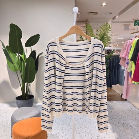 민소매세트 라운드 단가디건