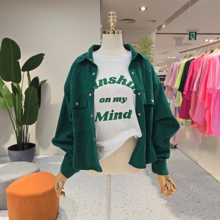 양 주머니 또또찡 컬러남방