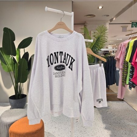 루즈핏 몬탁프린팅 반바지세트