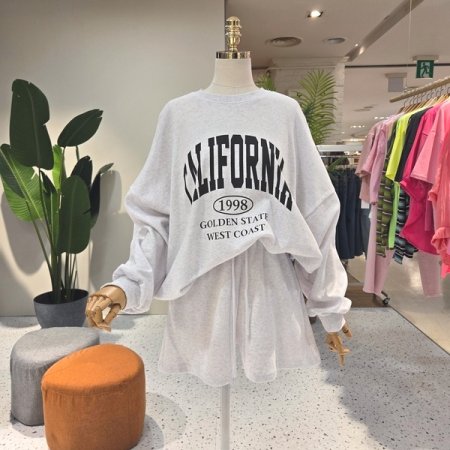 루즈핏 98맨투맨 반바지세트