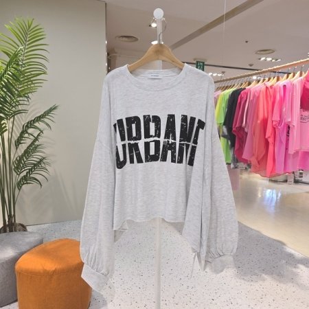 어베인 박스긴팔티셔츠