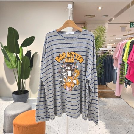 냥이 단가라 긴팔티셔츠