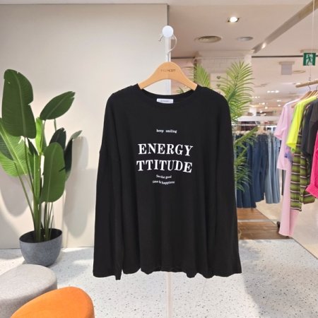 심플 에너지 긴팔티셔츠