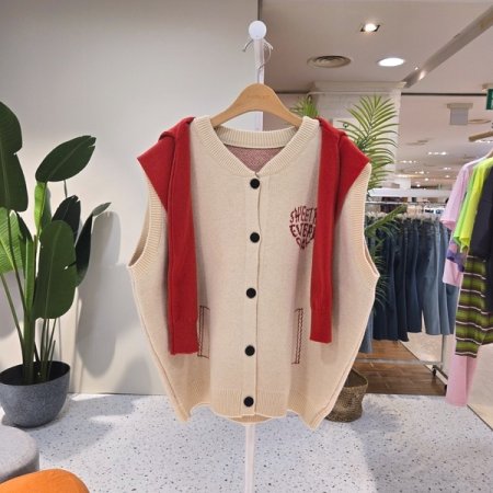 톡톡 스위트 하트 컬러니트