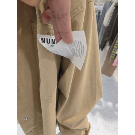 루즈핏 넘버라벨 면셔츠 자켓