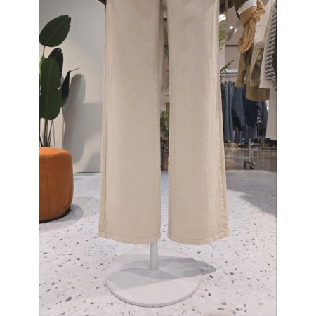 컬러 다잉 면스판 일자 팬츠