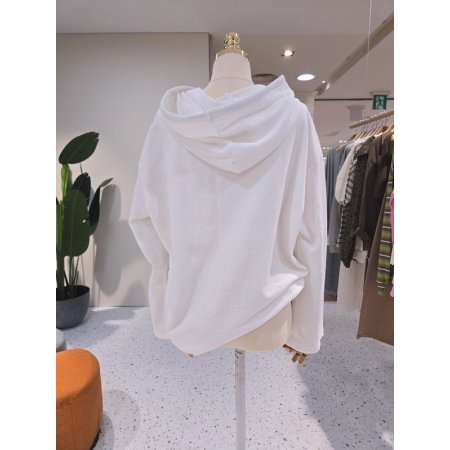 카페 레터링 후드 티셔츠