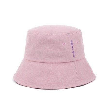 아가타 세로자수 배색마루벙거지 PK