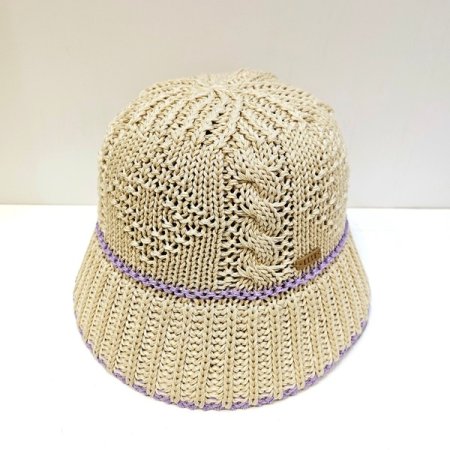 엘르 다이아몬드포인트 벙거지 PU