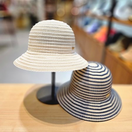 엘르 스트라이프 빅챙 벙거지 2