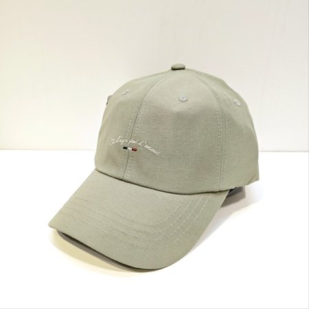 엘르 레터링 삼색로고 볼캡 KH