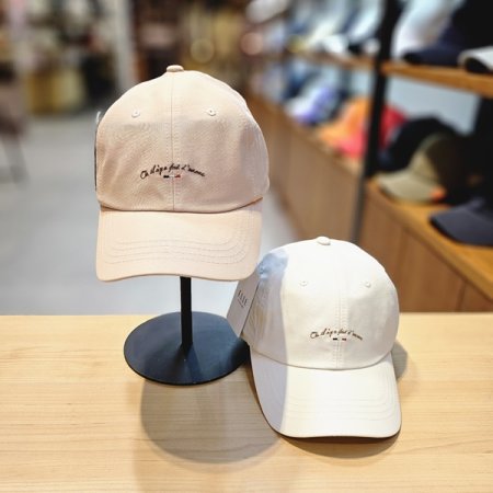 엘르 레터링 삼색로고 볼캡 2종