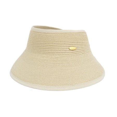 엘르 리본장식 벨크로 썬캡 LE