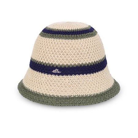 엘르 배색 둥근벙거지 2컬러