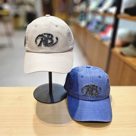 캡텐 아플리케자수볼캡2컬러