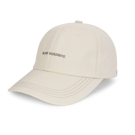 블랙리클루시브포인트스티치볼캡 BE