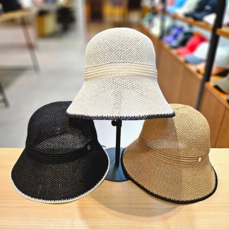 엘르 배색뒷리본니트벙거지 3