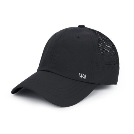 윈드모른 25웨이브펀칭 볼캡 BK