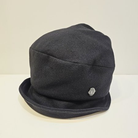 엘르 밴딩 둥근 벙거지 BK